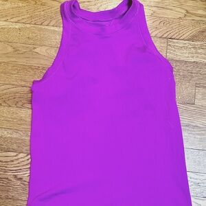 Athleta Ribbed Racer Back Brooklyn Tank- Magenta Purple- SIZE MEDIUM